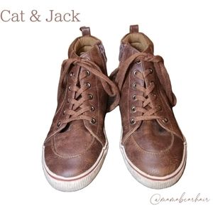 Target Shoes | Boys' Florian Lace-Up Zipper Sneakers Cat & Jack Cognac 4